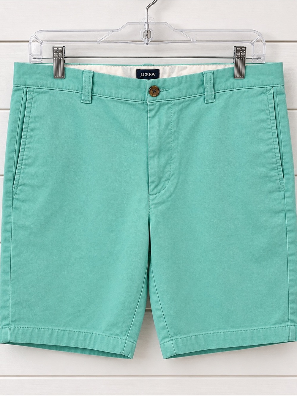 J. Crew Men’s Mint Green Chino Shorts 36 waist 9” inseam